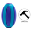 budz dog blue football toy durable chew-resistant dog toy for active play