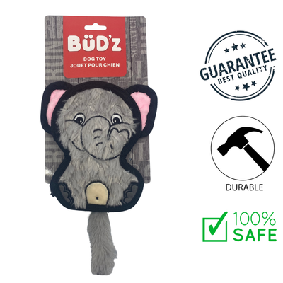 BuDz dog toy baby elephant plush with durable design and safe materials for pets