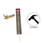 budz eco mouse swing stick cat toy with natural materials and feather for playful cats