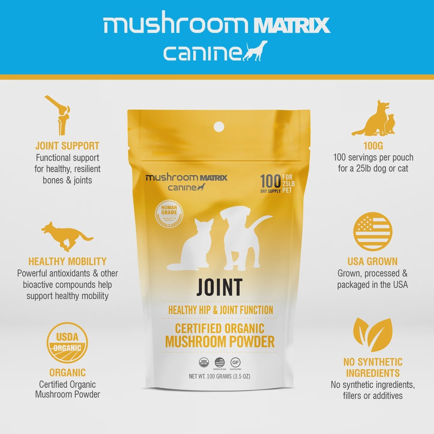 Canine Matrix - Joint Flexibility Matrix Dog and Cat - 100 Grams 3