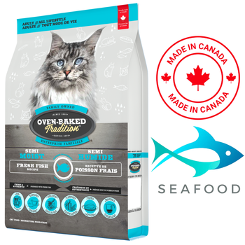 Oven-Baked Tradition - Cat Semi-Moist Fish Dry Cat Food - 3 lb, 5 lb 3