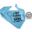Dexypaws blue dog bandana birthday with balloon and paw prints for pet birthday celebration