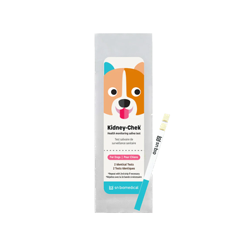 Kidney-Chek for Dogs 1 Pack, 3 Pack, essential for monitoring your dog's kidney health. Find it at Ashario Pets.