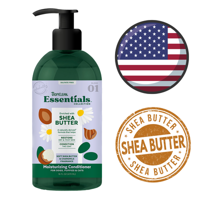 TropiClean - Essentials Shea Butter & Chamomile Conditioner for Dogs and Cats - 16 Oz 3