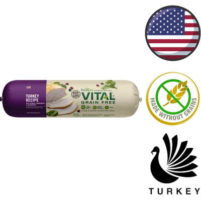 Fresh Pet - Vital Grain Free Turkey With Vegetables Fresh Dog Food - 2 lb