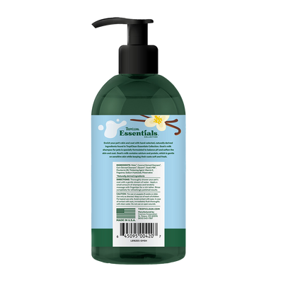 Gentle TropiClean Goat's Milk & Vanilla Shampoo, 16 Oz, ideal for pets' sensitive skin at North York pet shops.