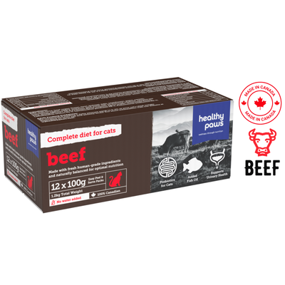 Healthy Paws - Feline Complete Dinner Beef - 100 Grams