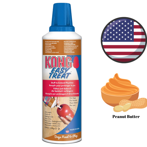 Kong Easy Treat squeeze bottle peanut butter for stuffing toys dog training treat peanut butter flavor