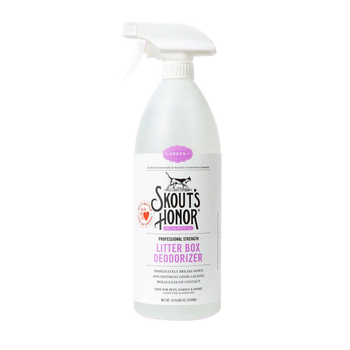 Effective Skout's Honour Litter Box Deodorizer, 35 Oz, ideal for cat owners at Toronto pet shops.