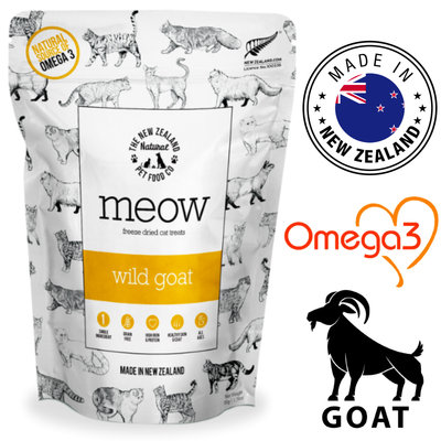 NZPF wild goat cat treats freeze dried wild goat flavor cat dehydrated treats by The New Zealand Pet Food Co