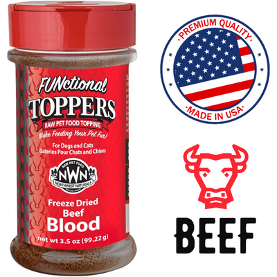 Northwest Naturals - Functional Toppers Beef Blood - 99 Grams
