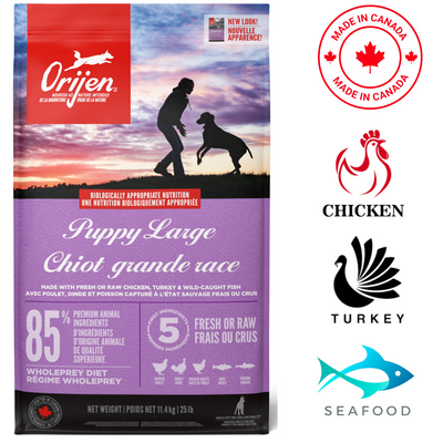 Orijen - Puppy Large Breed Dry Dog Food - 25 lb