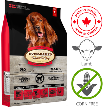 Oven Baked Tradition Corn-Free Lamb Dog Food with De-boned lamb for all breeds and life stages