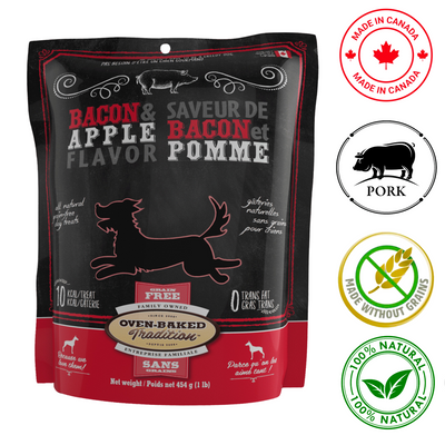 Oven-Baked Tradition - Grain Free Bacon Dog Treats - 454 Grams