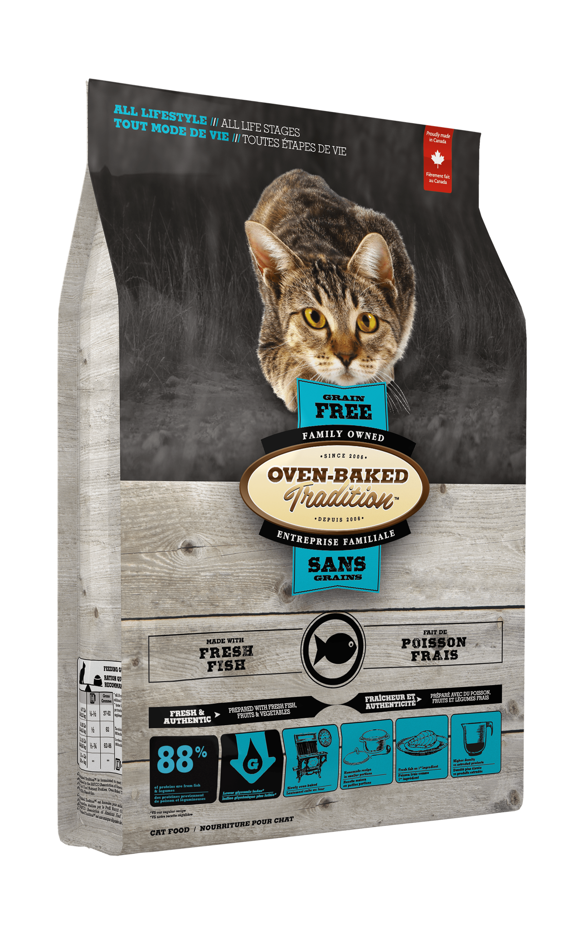 Oven-Baked Tradition - Grain Free Fish Dry Cat Food - 10 lb 3