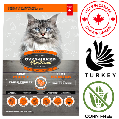 Oven Baked Tradition cat dry food with oven baked turkey cat food semi moist for adult cats