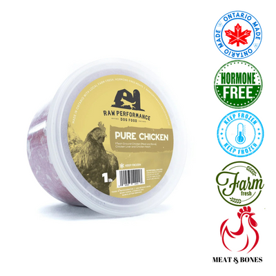 Raw Performance - Nourriture crue pour chien au poulet pur