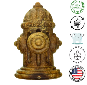 RedBarn large dog hydrant treats dog chew shaped like a fire hydrant with natural ingredients