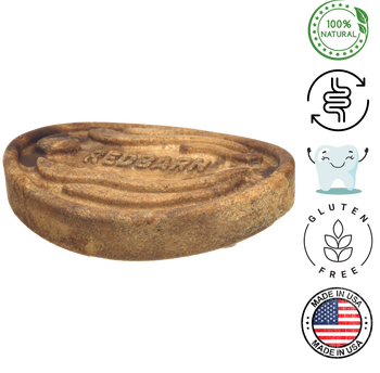 RedBarn mini dog chew a bulls chip treats natural gluten free dog chew with RedBarn logo