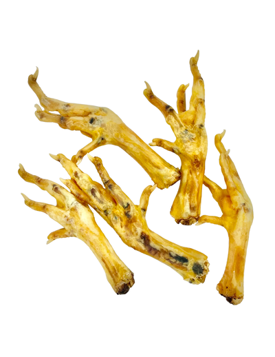 Rover pet chicken feet dog treats natural dried chews for healthy dog chewing