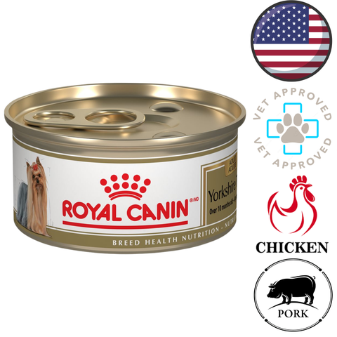 Royal Canin adult Yorkie premium dog food 3 oz. wet food can for Yorkshire Terrier with chicken and pork