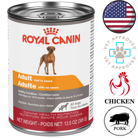 Royal Canin Adult loaf in sauce canned dog food vet approved healthy canned dog food North York