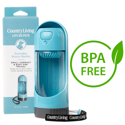 Silver Paw portable dog waterbottle charcoal BPA free compact travel water bottle for pets