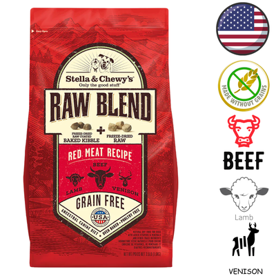 Stella & Chewy's - Grain Free Red Meat Raw Blend Kibble Dry Dog Food - 3.5 lb
