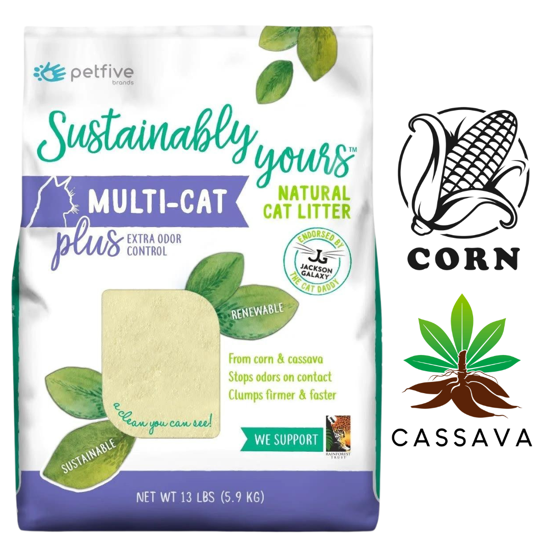 Sustainably Yours - Natural Biodegradable Extra Odor Control Multicat - 13 lb 2