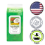 TropiClean Coconut Pet Wipes in a green pack, hypoallergenic and fragrance-free, perfect for grooming pets