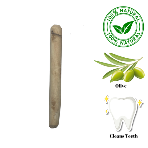 Zaytoon extra small olive wood dog chew natural dog toy that cleans teeth and is made of olive wood