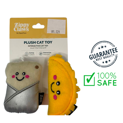 ZippyClaws - NomNomz Taco & Burrito Cat Toy
