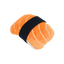 Zippypaws sushi dog toy plush soft orange sushi roll with black band for dogs