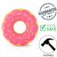 ZippyPaws Tuff Donut Strawberry dog toy with pink frosting design and durable construction