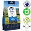 ZIWI lamb air dried cat food in a blue bag showcasing New Zealand grasslands and ethical sourcing badges